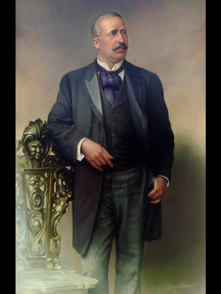 Friedrich Alfred Krupp Painting Oil on Canvas Size: 180x100 cm